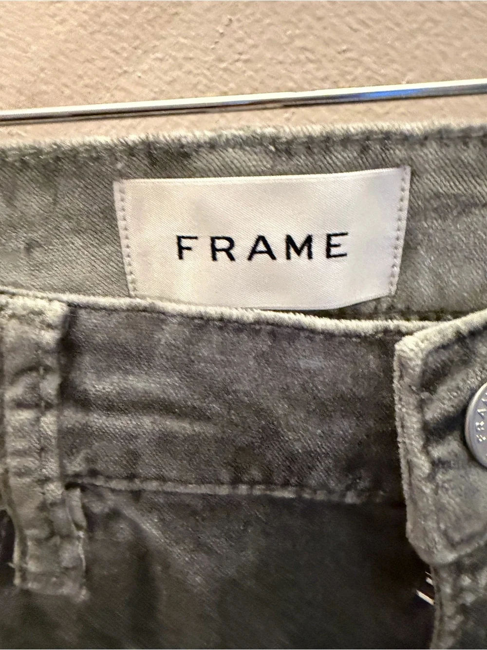 FRAME Le Sleek Straight‎ High Rise Jeans OSTR Grey LSLS411 New 24